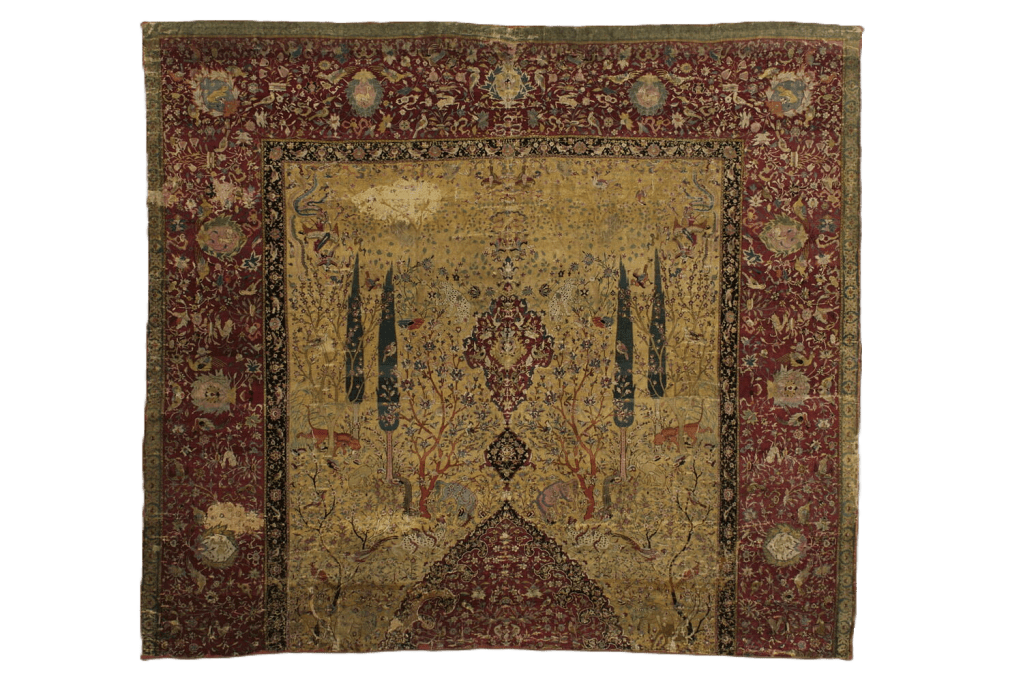 MEDALLION AND ANIMAL CARPET, MUSÉE DES ARTS DÉCORATIFS, PARIS,&nbsp;FRANCE