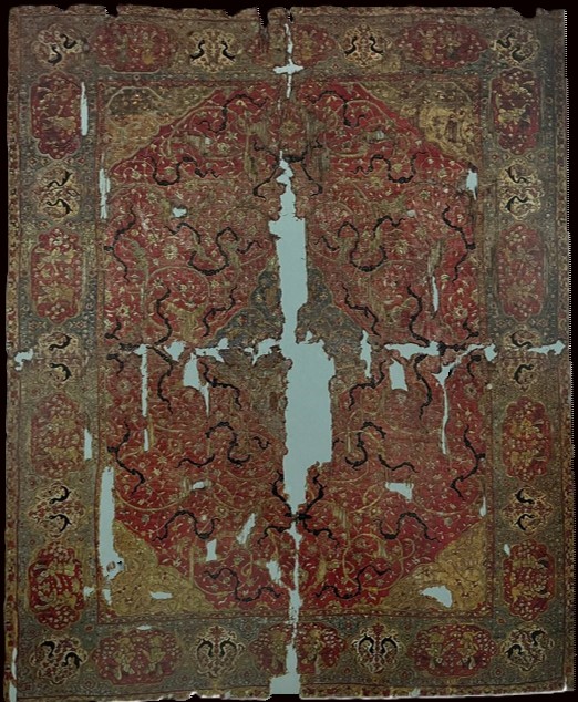 TABRIZ SILK MEDALLION CARPET, CARPET MUSEUM OF IRAN, TEHRAN,&nbsp;IRAN