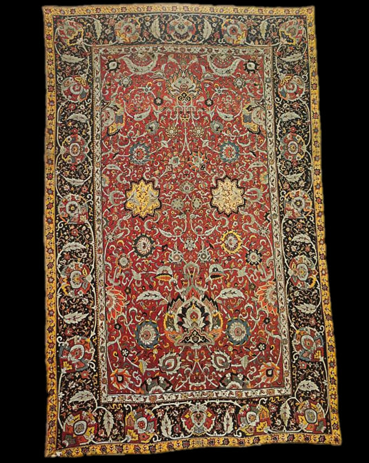FLORAL CARPET WITH ARABESQUES, COLLECTION OF THE ASTAN QUDS RAZAVI MUSEUM, MASHHAD, IRAN