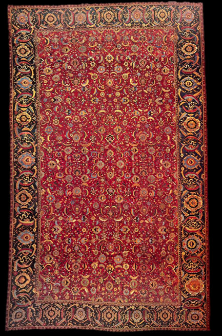 KHORASAN FLORAL CARPET, COLLECTION OF THE CARPET MUSEUM OF IRAN, TEHRAN, IRAN