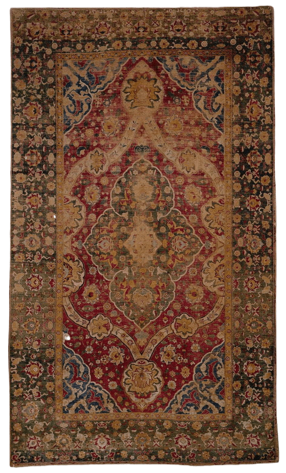 SILK MEDALLION CARPET, COLLECTION OF THE BAYERISCHES NATIONALMUSEUM (BAVARIAN NATIONAL MUSEUM), MUNICH, GERMANY