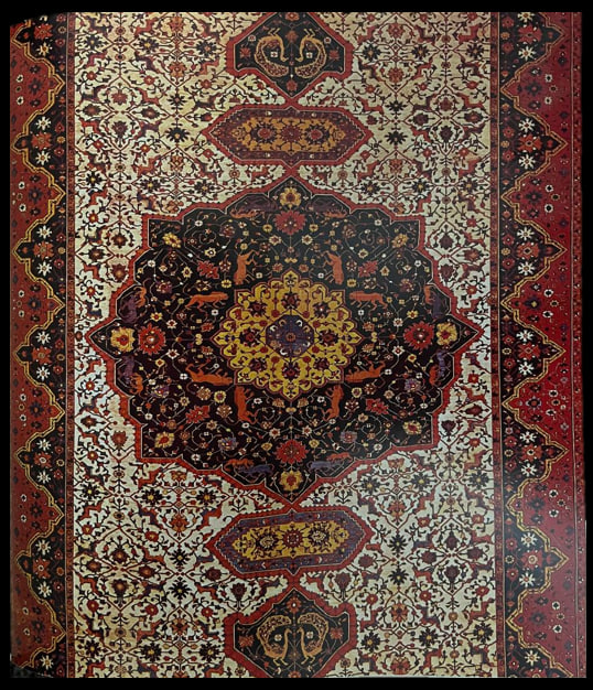 MEDALLION CARPET, COOLLECTION OF THE ÖSTERREICHISCHES MUSEUM FÜR ANGEWANDTE KÜNST, VIENNA, AUSTRIAMEDALLION CARPET,